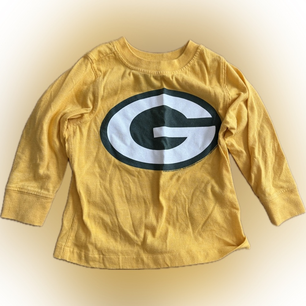 NFL Kids Green Bay Packers Yellow Long Sleeve Tee